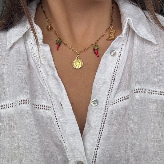 Collier breloques - piments